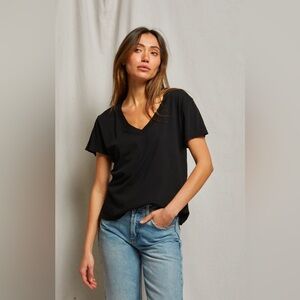 Perfectwhitetee- Hendrix Tee black size medium v neck t shirt